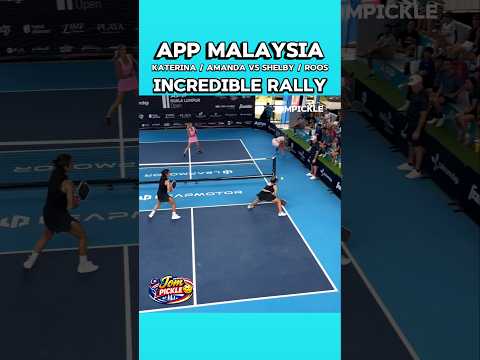 Incredible Rally APP Malaysia Pickleball 🇲🇾 Amanda Hendry Katerina Stewart #pickleball