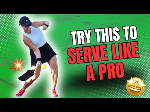 Serve Like a Pickleball Pro