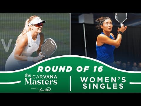 Anna Leigh Waters vs Lingwei Kong at the The Carvana Masters