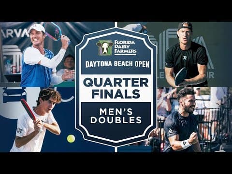 Daescu/Tardio vs Newman/Khlif at the Florida Dairy Farmers Daytona Beach Open
