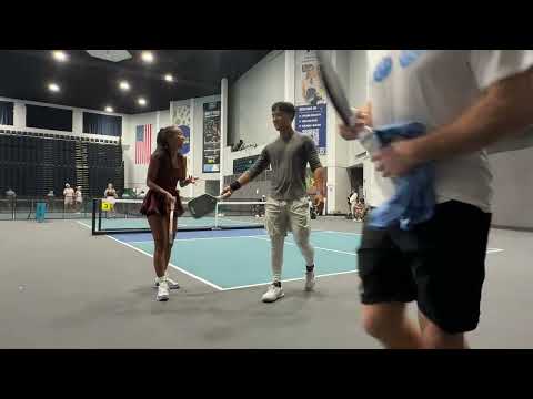 Poongi Hong/Kelsey Laurente vs Sofia Sewing/Casey Diamond Brickwall Pickleball Mixed Round of 16