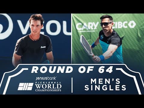 JW Johnson v Jhonnatan Medina Alvarez at the Jenius Bank Pickleball World Championships