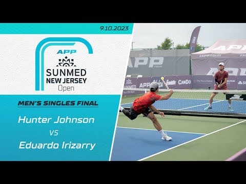 2023 APP Sunmed New Jersey Open | Men's Singles Final | Hunter Johnson vs. Eduardo Irizarry
