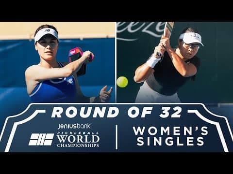 Genie Bouchard v Samantha Parker at the Jenius Bank Pickleball World Championships