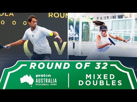 Roos van Reek/Zane Navratil v Jessica Hughes/Simon Pilt at the Proton Australia Pickleball Open