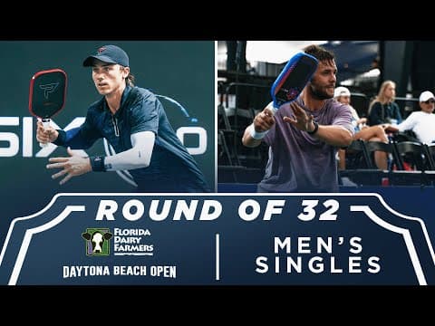 Christian Alshon vs Connor Mogle at the Florida Dairy Farmers Daytona Beach Open