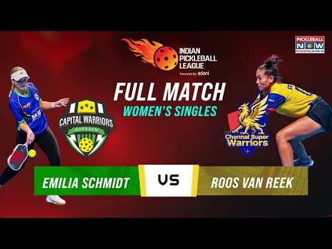 Gurgaon vs Chennai | Women’s Singles | Roos Van Reek defeats Emilia Schmidt | IPBL 2025
