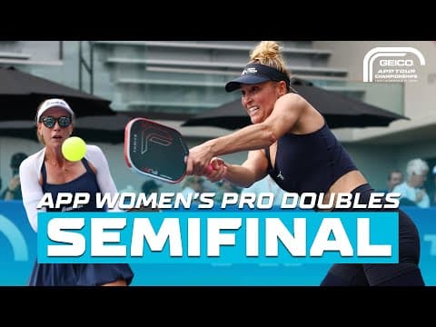 Jill Braverman & Megan Fudge vs. Bobbi Oshiro & Daria Walczak in Women's Pro Semifinal | APP Tour