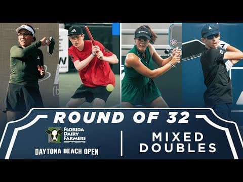 Etta Tuionetoa/CJ Klinger vs Jalina Ingram/John Goins at Florida Dairy Farmers Daytona Beach Open