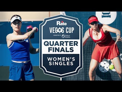 Genie Bouchard v Jorja Johnson at the Rate Vegas Cup presented by Holland America