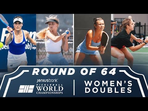 Bouchard/Rau v Morelli/Nelson at the Jenius Bank Pickleball World Championships