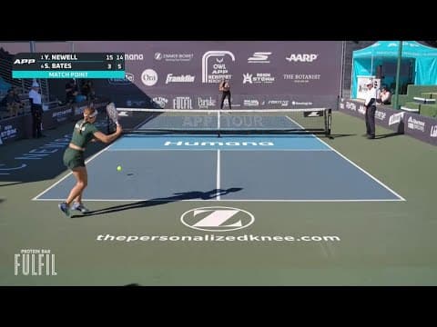 Yana Newell vs Shelby Bates | The OWL APP Newport Beach Open | Match Point