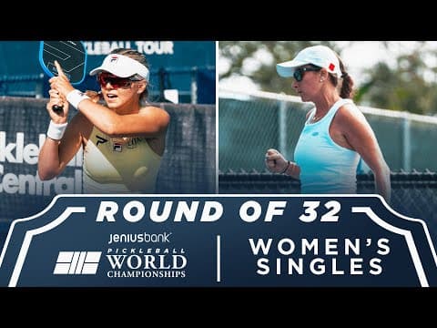 Anna Leigh Waters v Polina Libo at the Jenius Bank Pickleball World Championships